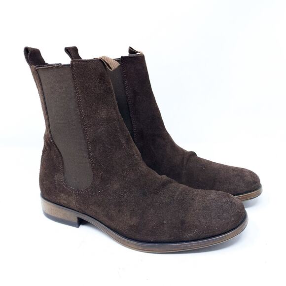 Fly London Moze MOZE798FLY-001 Mens Brown Suede Slip On Chelsea Boots EU Size 41 - Picture 1 of 8